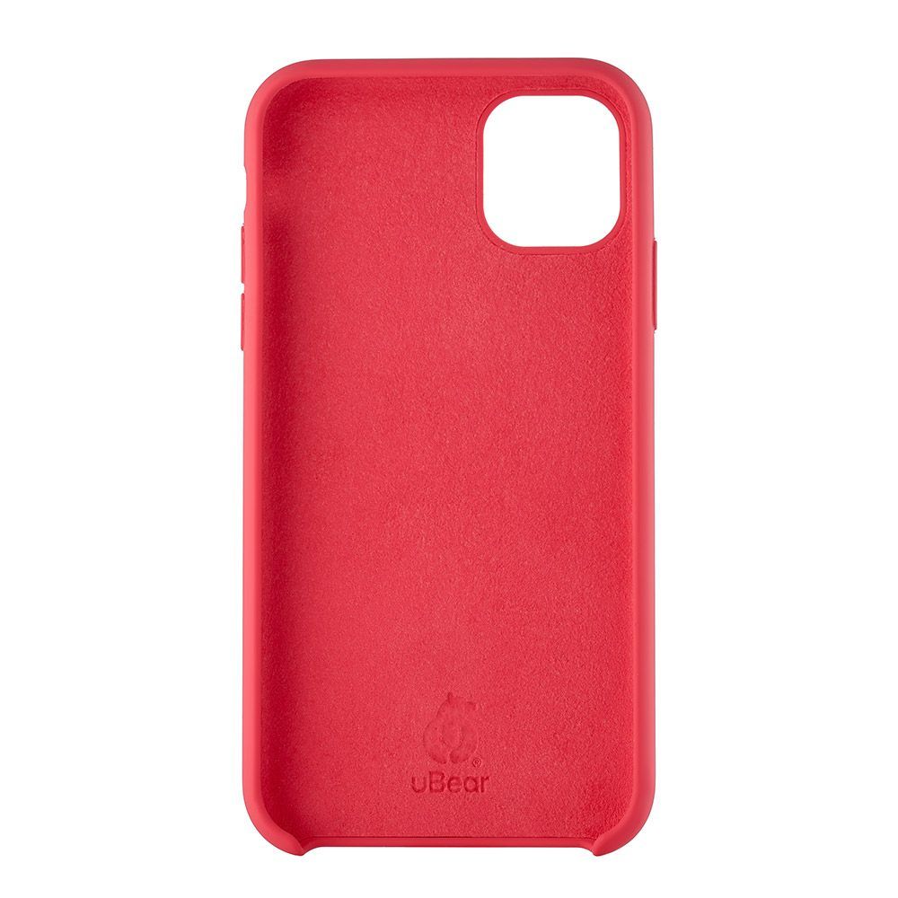 Чехол-накладка uBear Touch Case для iPhone 11, силикон, красный— фото №0