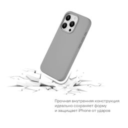 Чехол-накладка uBear Touch Mag Case для iPhone 15, силикон, черный— фото №6