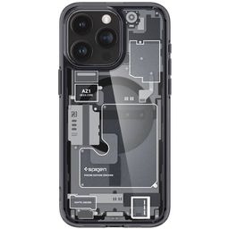 Чехол-накладка Spigen Ultra Hybrid Zero One (MagFit) для iPhone 15 Pro Max, поликарбонат, прозрачный/разноцветный— фото №1