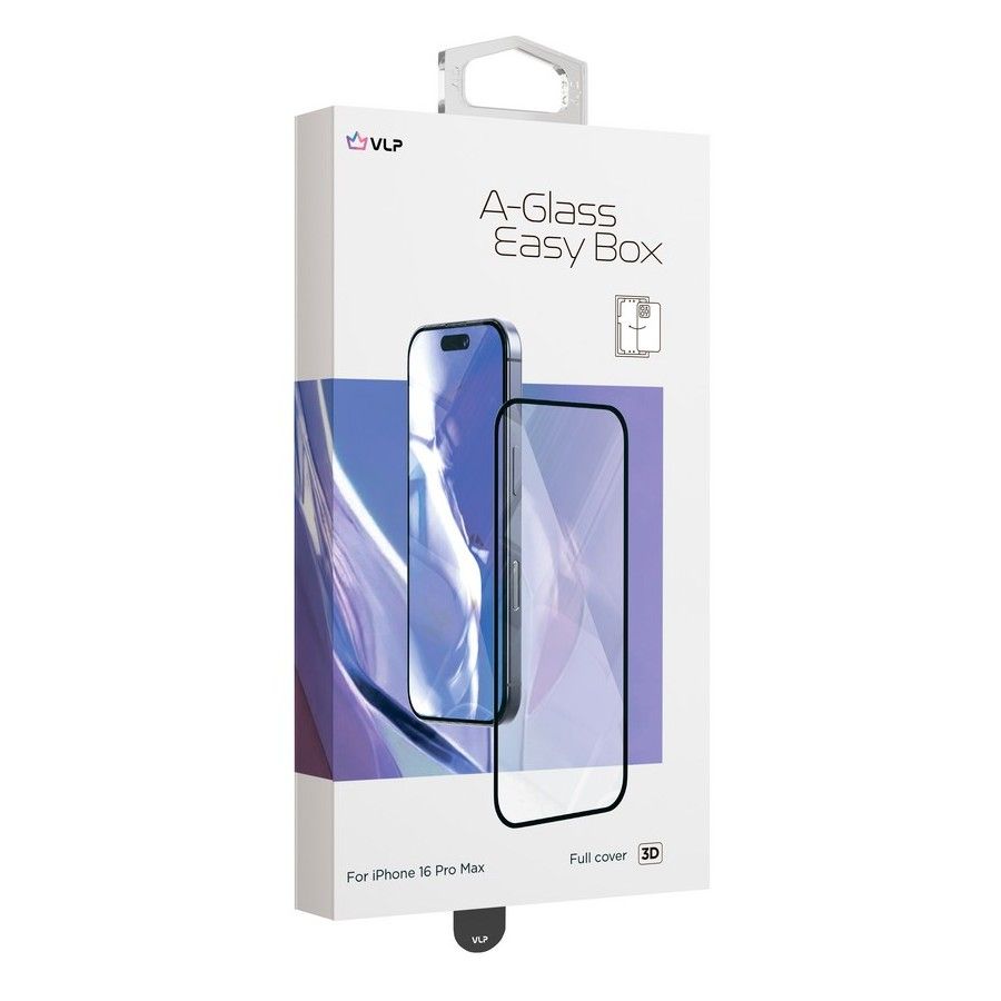 Защитное стекло VLP A-Glass Easy Box 2.5D для iPhone 16 Pro Max— фото №1