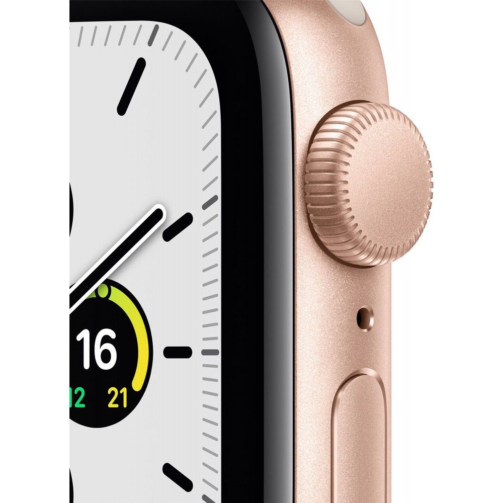 Apple Watch SE GPS 40mm (корпус - золотой, спортивный ремешок цвета сияющая звезда)— фото №1