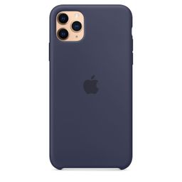 Чехол-накладка Apple Silicone Case для iPhone 11 Pro Max, силикон, полночный синий— фото №3