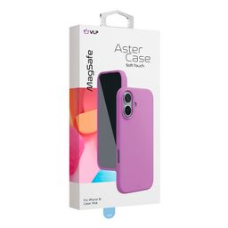 Чехол-накладка VLP Aster Case для iPhone 16, силикон, розовый— фото №1