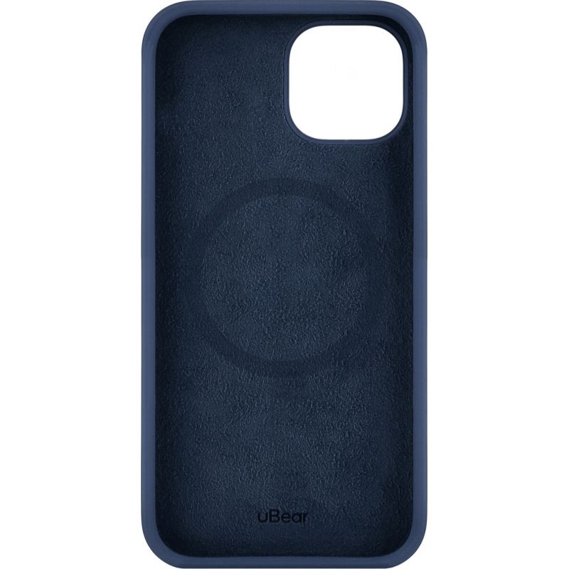 Чехол-накладка uBear Touch Mag Case для iPhone 14, силикон, темно-синий— фото №2