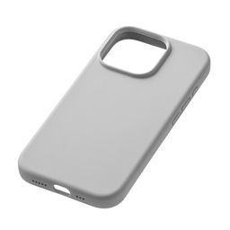 Чехол-накладка uBear Touch Mag Case для iPhone 16 Pro, силикон, светло-серый— фото №4