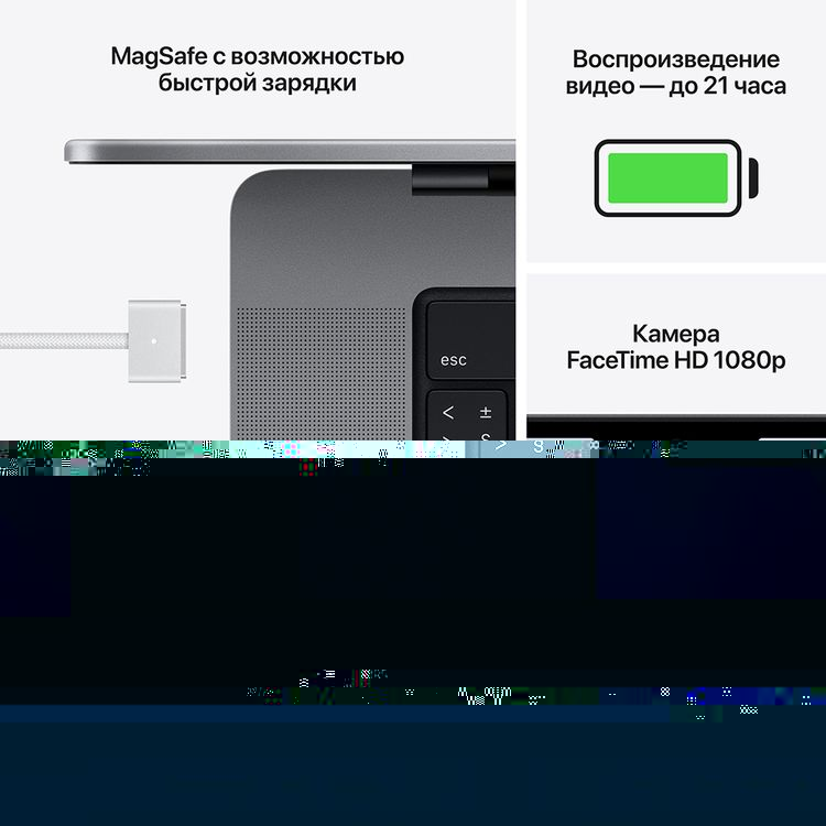 2021 Apple MacBook Pro 16.2″ серый космос (Apple M1 Pro, 16Gb, SSD 512Gb, M1 (16 GPU))— фото №5