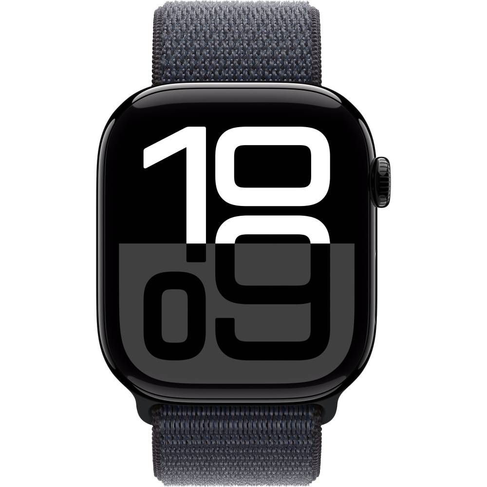 Apple Watch Series 10  (корпус - черный, 46mm ремешок Sport Loop чернила, размер One Size)— фото №1