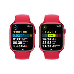 Apple Watch Series 8 GPS 41mm (корпус - (PRODUCT)RED, спортивный ремешок (PRODUCT)RED, IP6X)— фото №6