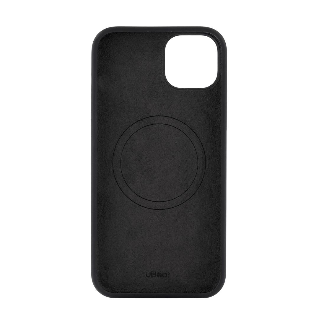 Чехол-накладка uBear Touch Mag Case для iPhone 15 Plus, силикон, черный— фото №2