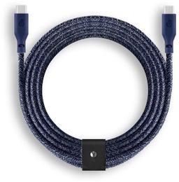 Кабель uBear Trend USB-C / USB-C, A, 240Вт  2,4м, синий— фото №2