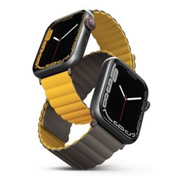 Ремешок Uniq Revix для Apple Watch 45/49mm, Силикон, горчичный/хаки— фото №0