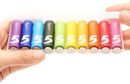 Батарейка Xiaomi AA Rainbow Batteries (10шт), 1,5В— фото №2