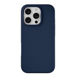 Чехол-накладка uBear Touch Mag Case для iPhone 16 Pro, силикон, темно-синий— фото №0