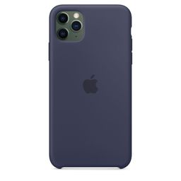 Чехол-накладка Apple Silicone Case для iPhone 11 Pro Max, силикон, полночный синий— фото №2