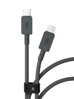 Кабель VLP Nylon Cable USB-C / USB-C, A, 100Вт  2м, черный— фото №1