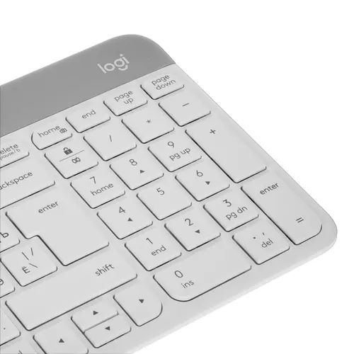 Клавиатура Logitech K580 Slim Multi-Device Bluetooth, белый+серый— фото №2