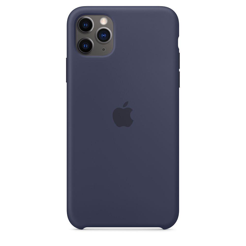 Чехол-накладка Apple Silicone Case для iPhone 11 Pro Max, силикон, полночный синий— фото №0