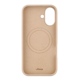 Чехол-накладка uBear Touch Mag Case для iPhone 16, силикон, латте— фото №2