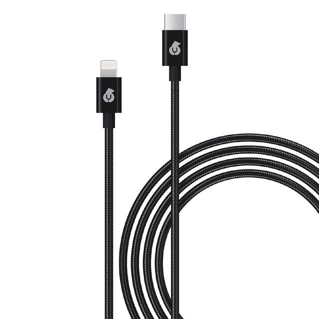 Кабель uBear Lightning / USB-C, 1,2м, черный— фото №0