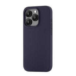 Чехол-накладка uBear Touch Mag Case для iPhone 15 Pro, силикон, темно-фиолетовый— фото №1