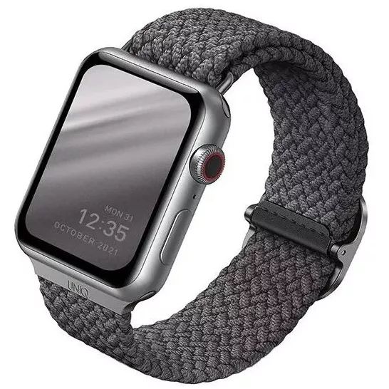 Ремешок Uniq Aspen для Apple Watch 41mm, Нейлон, серый— фото №0