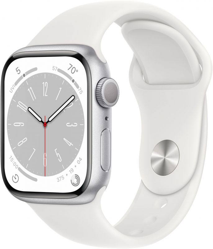 Apple Watch Series 8 GPS + Cellular 41mm (корпус - серебристый, IP6X)— фото №0