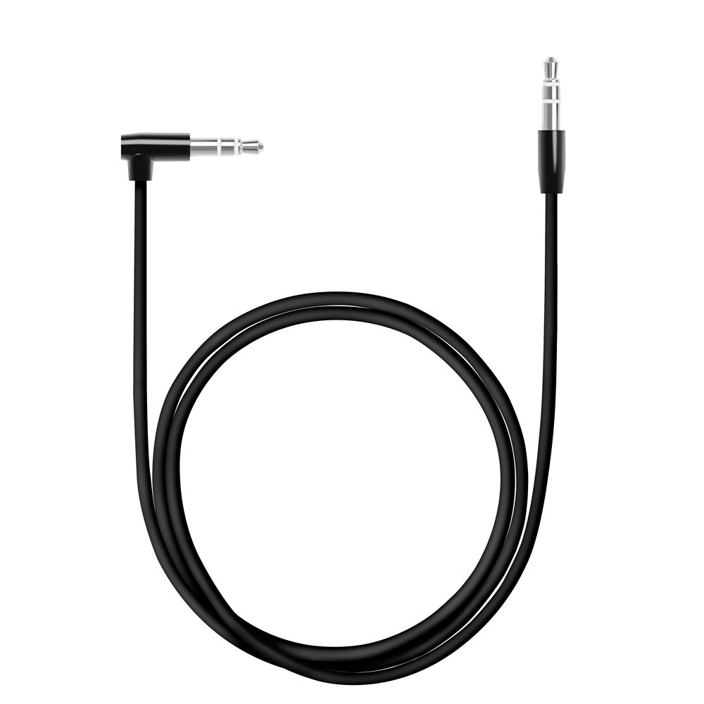 Кабель Deppa mini-jack 3.5 mm / mini-jack 3.5 mm, 1,2м, черный— фото №0