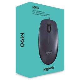 Мышь Logitech M90, черный+серый— фото №5