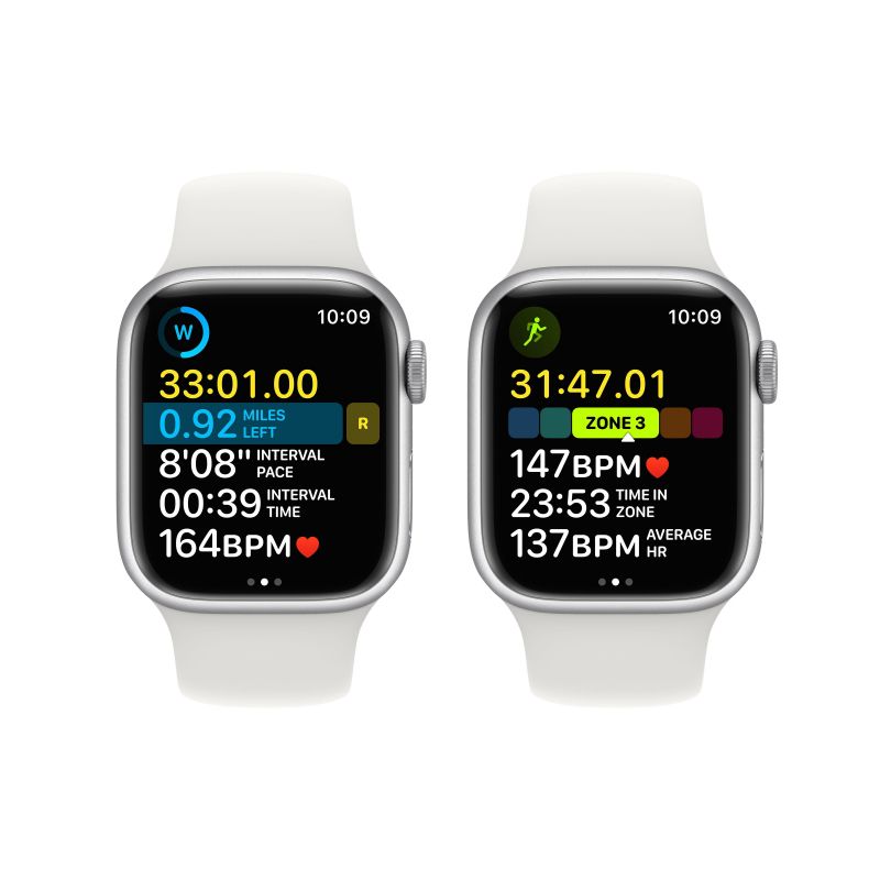 Apple Watch Series 8 GPS + Cellular 41mm (корпус - серебристый, IP6X)— фото №6