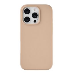 Чехол-накладка uBear Touch Mag Case для iPhone 16 Pro, силикон, латте— фото №1