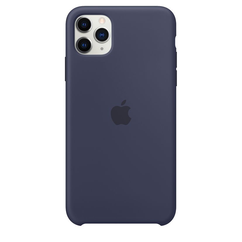 Чехол-накладка Apple Silicone Case для iPhone 11 Pro Max, силикон, полночный синий— фото №1