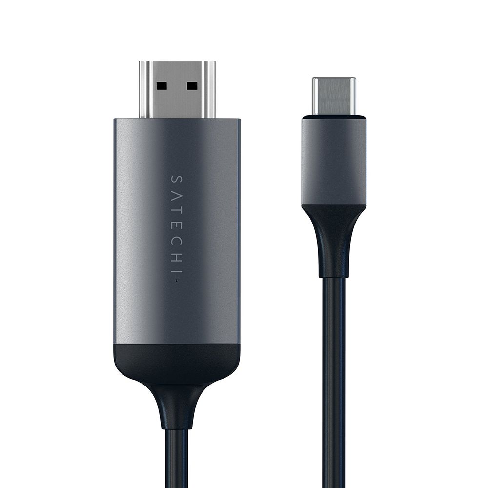 Кабель Satechi USB-C / HDMI, 1,8м, серый космос— фото №1