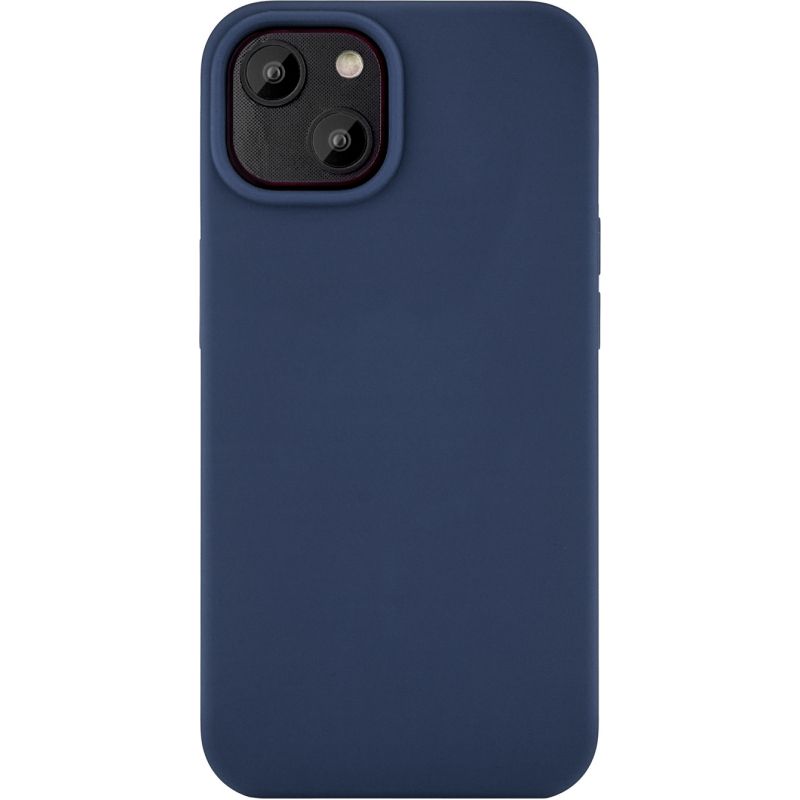 Чехол-накладка uBear Touch Mag Case для iPhone 14, силикон, темно-синий— фото №1