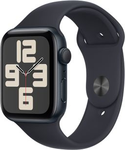 Apple Watch SE 2023 GPS  (корпус - темная ночь, 44mm ремешок Sport Band темная ночь, размер S/M)— фото №0