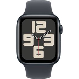 Apple Watch SE GPS  (корпус - темная ночь, 44mm ремешок Sport Band темная ночь, размер M/L)— фото №1