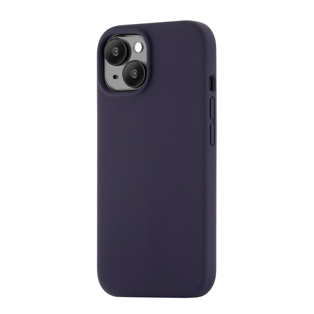 Чехол-накладка uBear Touch Mag Case для iPhone 15, силикон, темно-фиолетовый— фото №1