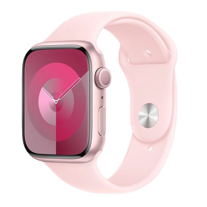 Apple Watch Series 9 GPS 41mm (корпус - розовый, спортивный ремешок розовый, IP6X)— фото №0