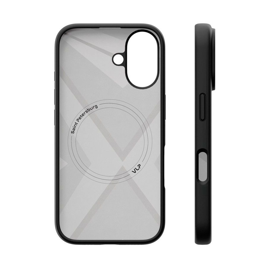 Чехол-накладка VLP Aster Case для iPhone 16, силикон, черный— фото №4