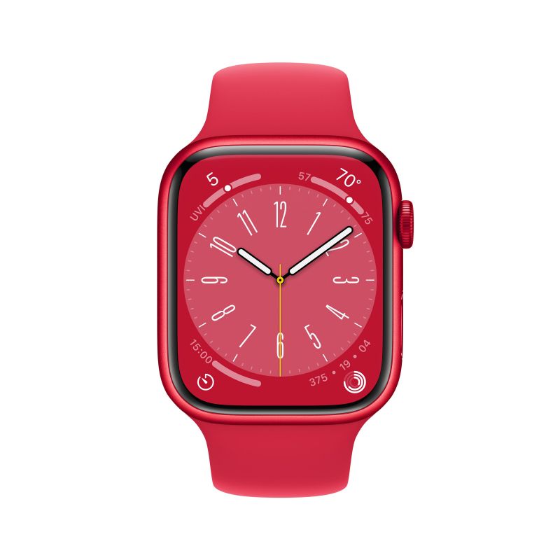 Apple Watch Series 8 GPS 41mm (корпус - (PRODUCT)RED, спортивный ремешок (PRODUCT)RED, IP6X)— фото №1