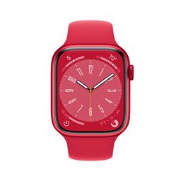 Apple Watch Series 8 GPS 41mm (корпус - (PRODUCT)RED, спортивный ремешок (PRODUCT)RED, IP6X)— фото №1