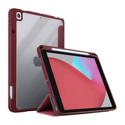 Чехол-книжка Uniq Moven для iPad 10.2″ (2019), полиуретан, бордовый— фото №0