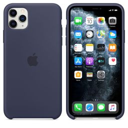 Чехол-накладка Apple Silicone Case для iPhone 11 Pro Max, силикон, полночный синий— фото №5